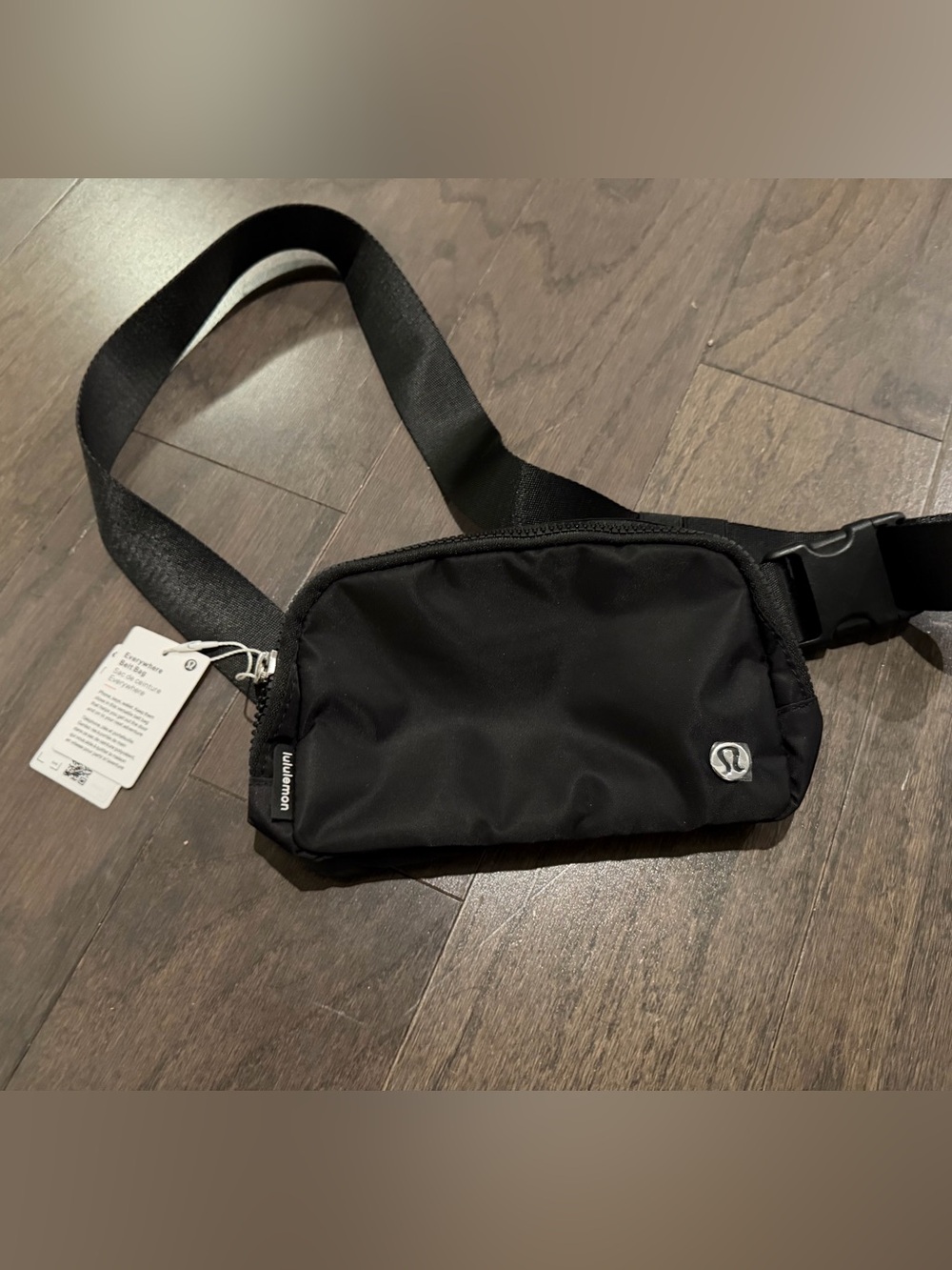 lululemon athletica Black Belt Bag with Adjustable Strap